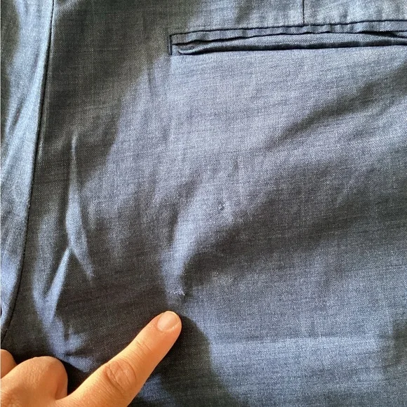 H&M Men’s Slim Fit Dress Pants - Navy Blue, Size 36R- USED - Picture 7 of 10